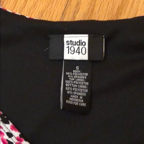 Pink, Black and White Studio 1940 Dress Size Small - Picture 4 of 12